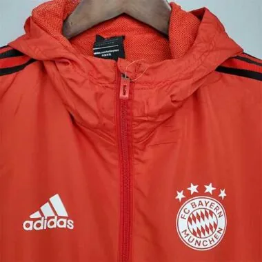21-22 Bayern Red Windbreaker