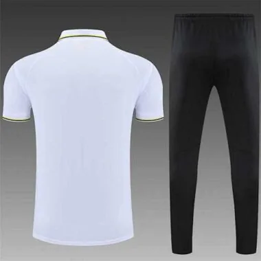 Polo Dortmund grey and white stripes