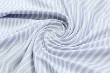 Polo Dortmund grey and white stripes