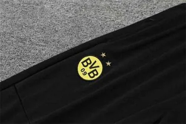Polo Dortmund grey and white stripes