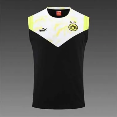 Equipación de entrenamiento del Dortmund 22-23, con chaleco, en blanco y negro
