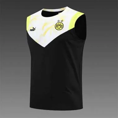 Equipación de entrenamiento del Dortmund 22-23, con chaleco, en blanco y negro