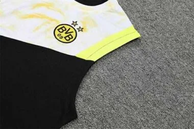 Equipación de entrenamiento del Dortmund 22-23, con chaleco, en blanco y negro