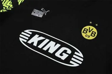 22-23 Dortmund Training Suit Short Sleeve Kit Black