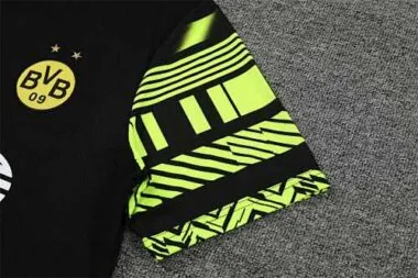 22-23 Dortmund Training Suit Short Sleeve Kit Black