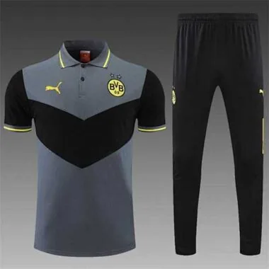Polo Dortmund cinzento escuro