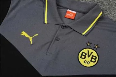 Polo Dortmund cinzento escuro