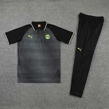 Polo Dortmund black stripes