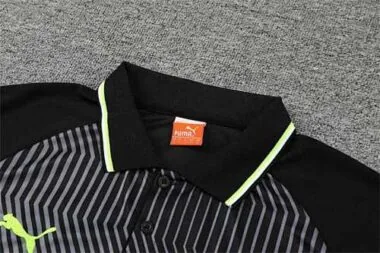 Polo Dortmund black stripes