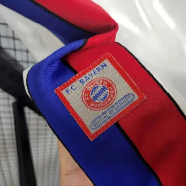 Camisa vintage do Bayern de Munique, equipamento retro de deslocamento, 96-98