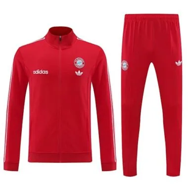 24-25 Bayern Long Sleeve Kits Red Jacket Suits