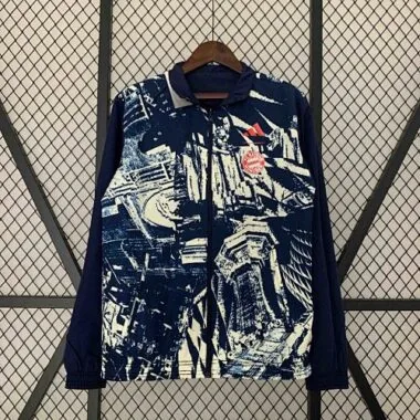 23-24 Bayern Reversible Windbreaker Gray&Navy Double-Sides Jacket