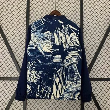 23-24 Bayern Reversible Windbreaker Gray&Navy Double-Sides Jacket