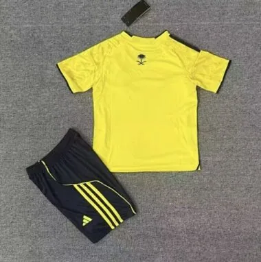 25-26 Kids Al-Nassr Home Kit Cheap Football Jersey Wholesale Yupoo