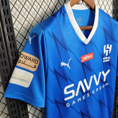23-24 Al Hilal home size S-4XL Soccer Jersey