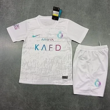 23-24 Saudi Al-Nassr Third Kids Kit Size16-28 Football Jersey Yupoo