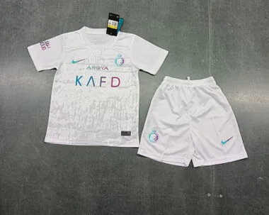 23-24 Saudi Al-Nassr Third Kids Kit Size16-28 Football Jersey Yupoo