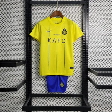 2023/24 Kids Al Nassr Home Sizes Soccer Jerseys