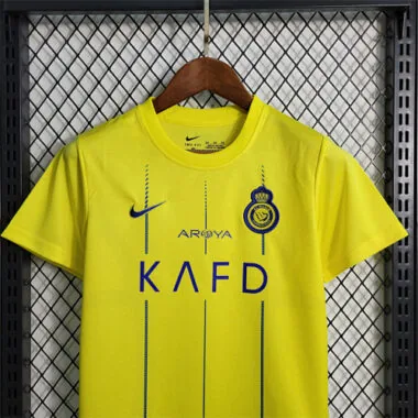 2023/24 Kids Al Nassr Home Sizes Soccer Jerseys