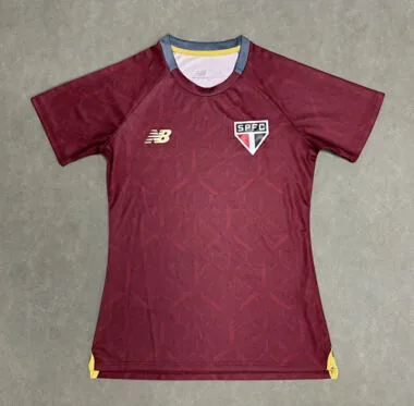 2025 Sao Paulo FC Women#039;s Training Kit Cheap Football Jersey Wholesale Yupoo