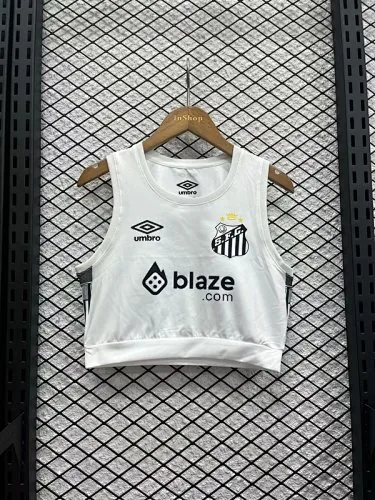 25-26 Santos Home Women#039;s Vest Cheap Football Jersey Wholesale Yupoo