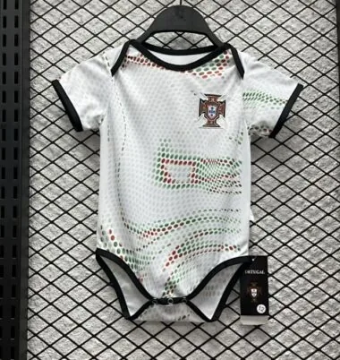 2025 Portugal Away Baby Uniform Cheap Football Jersey Wholesale Yupoo