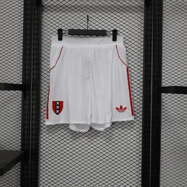 25-26 Player Ajax 125th White Shorts S-3XL Cheap Football Jersey Wholesale Yupoo