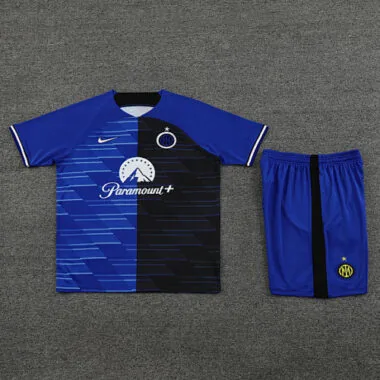23-24 Inter Milan Short Sleeve Kits Blue&amp;Black Training Suits