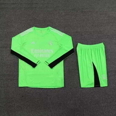 23-24 Real Madrid Goalkeeper Kits Short Sleeve Blue Suits Soccer Jerseys Yupoo