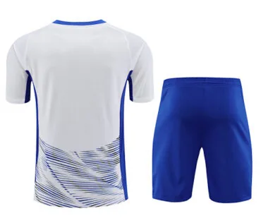 23-24 Inter Milan-shirts met korte mouwen, wit-blauwe trainingspakken