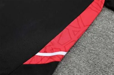 22-23 Bayern Munich training suit short sleeve kit red black