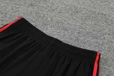22-23 Bayern Munich training suit short sleeve kit red black