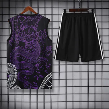 2024/25 Real Madrid Purple Dragon Training Vest Kits(Top+Shorts)