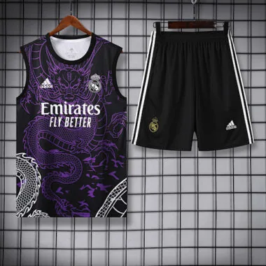 2024/25 Real Madrid Purple Dragon Training Vest Kits(Top+Shorts)
