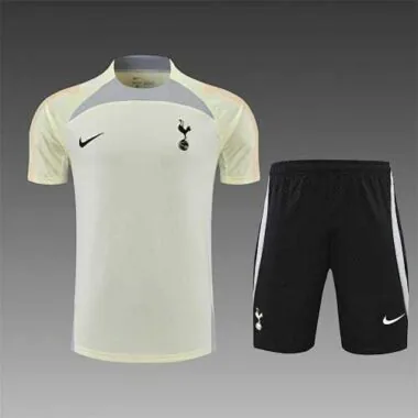 22-23 Tottenham Hotspur training suit short sleeve kit Beige