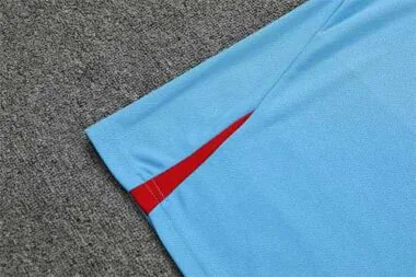 2022/23 Barcelona training suit short sleeve kit blue 3