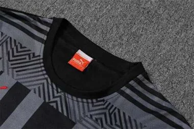 22-23 AC Milan Training Suit Short Sleeve Kit Grey