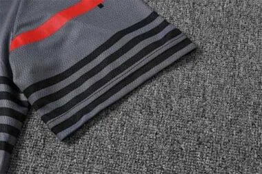 22-23 AC Milan Training Suit Short Sleeve Kit Grey