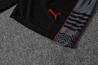 22-23 AC Milan Training Suit Short Sleeve Kit Grey