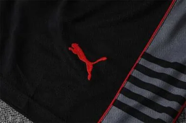 22-23 AC Milan Training Suit Short Sleeve Kit Grey