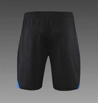 22-23 PSG trainingspak met korte mouwen, zwart-blauw