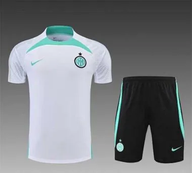 22-23 Inter Milan Training Wear Short Sleeve Kit White