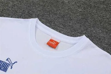 2022/23 Marseille training suit short sleeve kit white blue