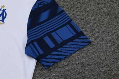 2022/23 Marseille training suit short sleeve kit white blue