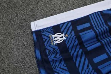2022/23 Marseille training suit short sleeve kit white blue