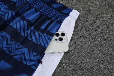2022/23 Marseille training suit short sleeve kit white blue