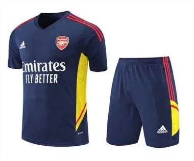 22-23 Arsenal Training Suit Short Sleeve Kit Royal Blue