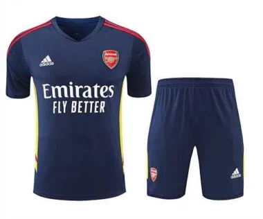 22-23 Arsenal Training Suit Short Sleeve Kit Royal Blue