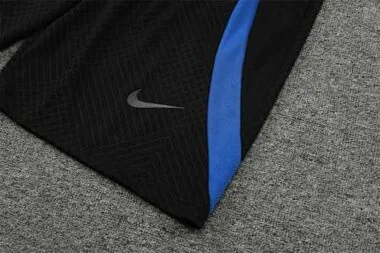 22-23 Barcelona Training Suit Short Sleeve Kit Black Grey