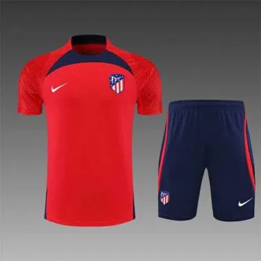 22-23 Atletico Madrid training suit short sleeve kit red